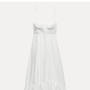 ZW COLLECTION RUFFLED POPLIN DRESS NWT